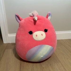 NWOT Squishmallows 16” Plush Pink Unicorn